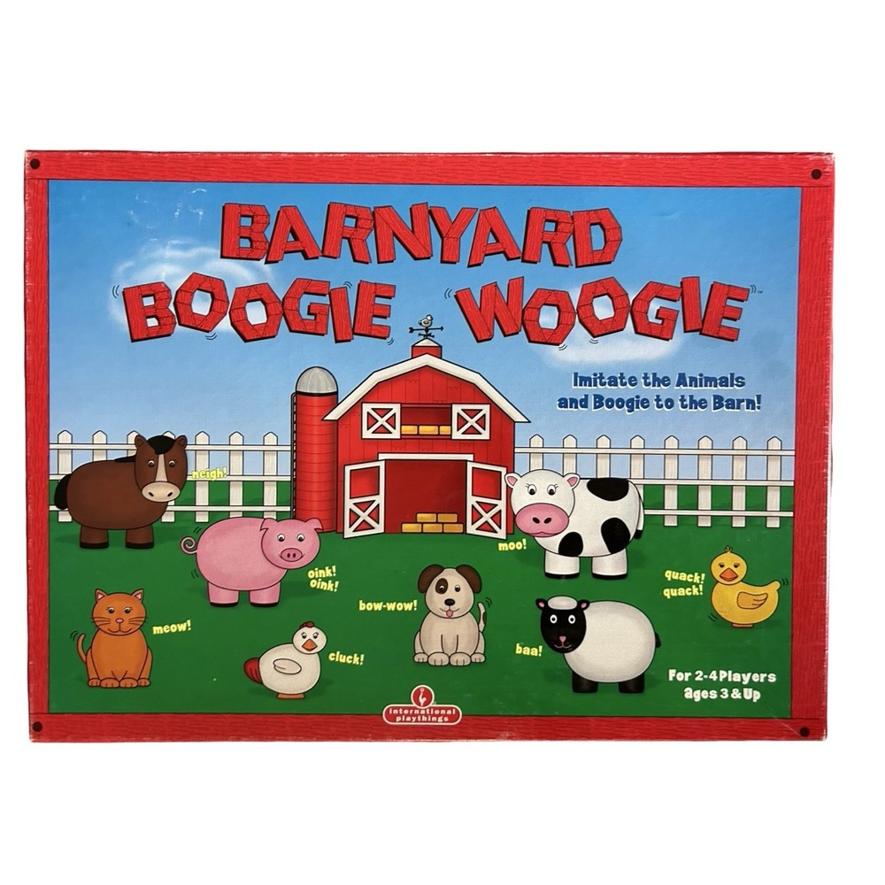 International Playthings Boardgame Barnyard Boogie Woogie  New, Sealed Ages 3+